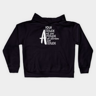 It's all about attitude, text art design Kids Hoodie